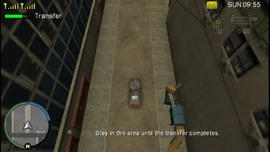 The player needs to drive to the indicated location and two wireless points will appear on the map, the player needs to be exactly between this two points to download the rat's file. The player must do this four times in four different locations. After each hack the player gains a wanted level star.