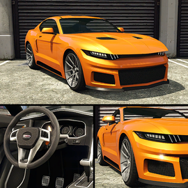 The Dominator GTX on Southern San Andreas Super Autos.