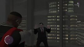 Luis aims at Ashvilli just before his death during Dropping In.