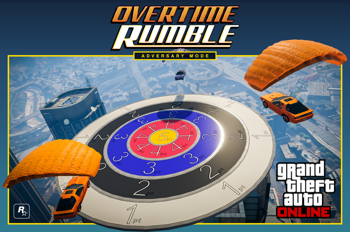 GTA Rumble. GTA online Overtime Shootout. GTA Rumble команды. Онлайн Овертайм.