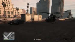 The  helicopter with an IAA Agent and 