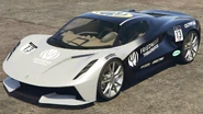 A Virtue with a FriedMind Therapeutics livery in Grand Theft Auto Online. (Rear quarter view)