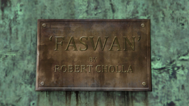 The plaque.