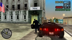 Returning to the police station to see Salvatore.