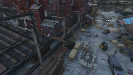 The scene at the sawmill.
