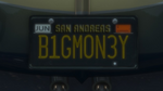 Custom Plate GTAO B1GMON3Y