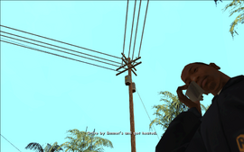 Sweet reminds CJ to go to Emmet's to get a pistol if he needs one.