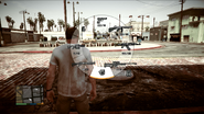 The weapon wheel in the original version of Grand Theft Auto V.