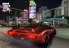 A variant of the Infernus that was cut from GTA Vice City. It is also seen in artwork for the game, and also in artwork for GTA Vice City Stories.