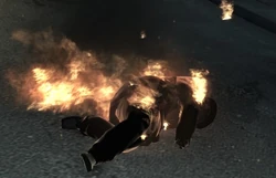 A burnt ped (GTA IV).