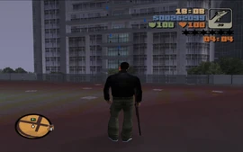 Claude, about to kill the final group using a sniper rifle.