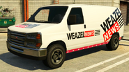 A Weazel News Van in Grand Theft Auto V.