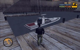 GoneFishing-GTAIII-SS7.jpg (178 KB) Claude, about to steal a police boat.