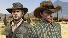 John Marston as a GTA Online Protagonist parent promo from official site.