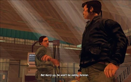 Before Claude goes, Joey reminds him that he has to hurry up, as Mike will not be eating forever.