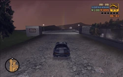 Following the helicopter has led Claude to Cochrane Dam.