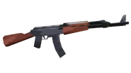 The unused AK-47 found in the Grand Theft Auto: Vice City game files. Note that it uses the same textures from GTA III.