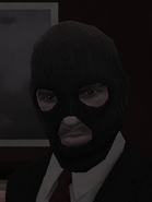 Niko wearing a balaclava in Grand Theft Auto IV.