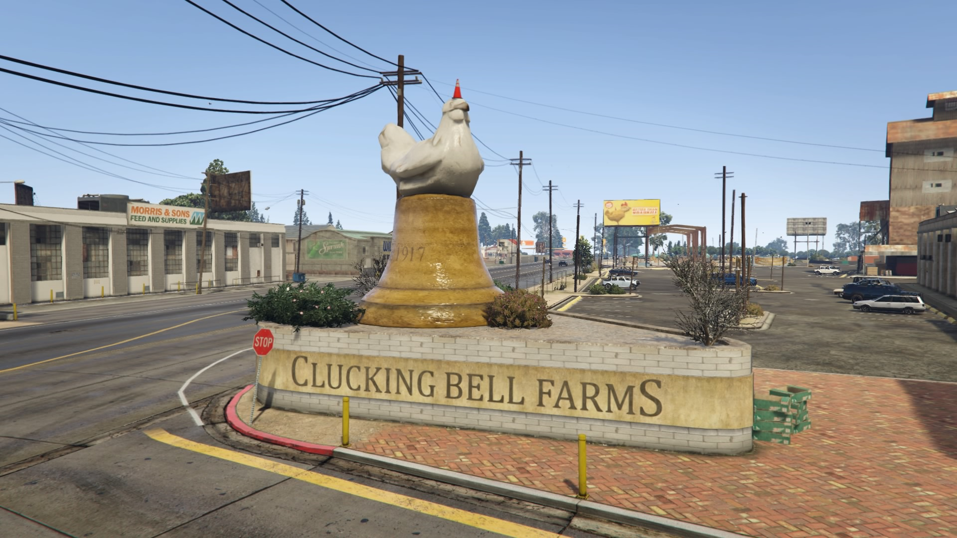 Bell farm. ГТА 5 клакинг Белл. Cluckin Bell Farm. Фабрика Cluckin Bell GTA 5. Cluckin Bell ГТА 5.