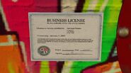 Benny's Original Motor Works business license.