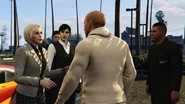 Brucie introduces himself to Ms. Baker.