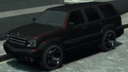 A black-trimmed Cavalcade from "Deconstruction for Beginners", GTA IV. Its body color may vary.