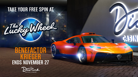 Lucky Wheel advertisement.