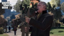 Middlepark2.jpg (663 KB) A busker in Middle Park, Algonquin.