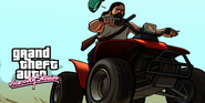 Artwork of the Quadbike in GTA Vice City Stories.