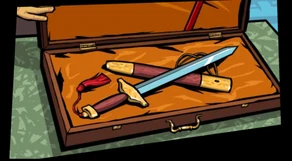 Artwork of the sword.
