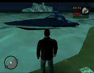 'Police car blue' Ghost as it appears in the PS2 version of GTA Liberty City Stories. (unobtainable)