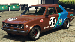 A Retinue with the Team Xero livery in Grand Theft Auto Online. (Rear quarter view)