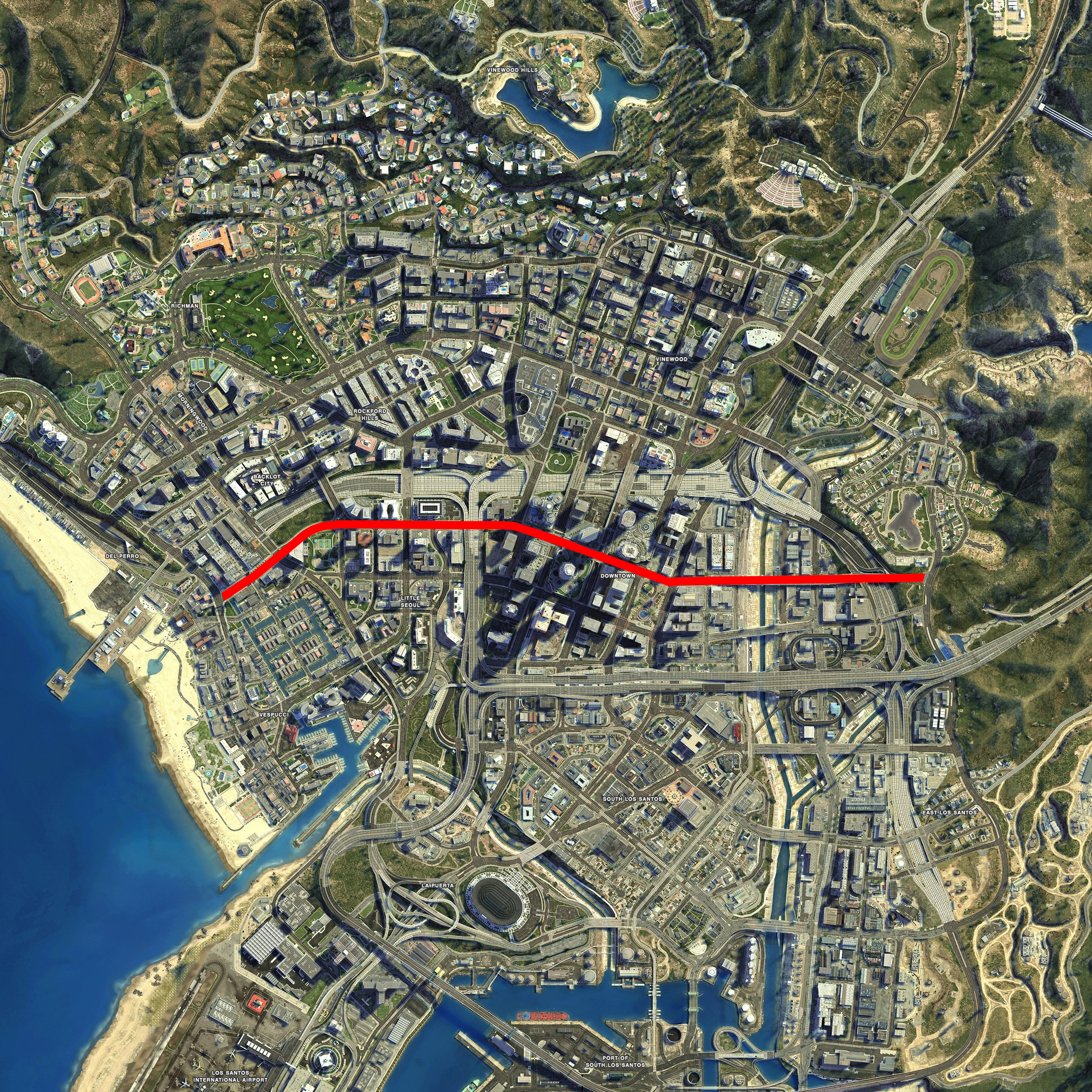 GTA V - Map Los Santos (PS4) 