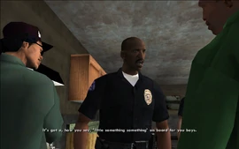 Tenpenny reveals that the train will have some items on-board that would greatly benefit CJ, Ryder and the rest of the Families.