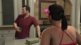 Michael and Amanda bicker with each other.