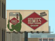 Homies Sharp billboard.