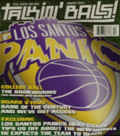 Issue of Talkin' Balls! in GTA V featuring The Los Santos Panic (Texture file).