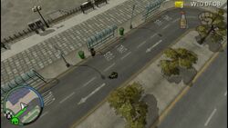 Bus Lane as it appears in Grand Theft Auto: Chinatown Wars.