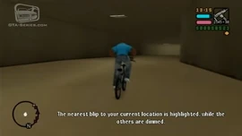 The nearest blip to your current location is highlighted, while the others are dimmed.