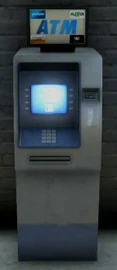 ATM stand.