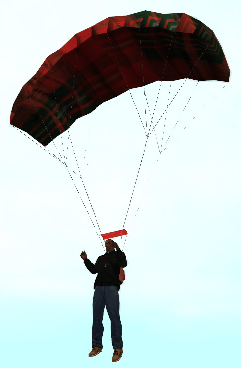 how do you land a parachute in gta v without slamming into the ground?