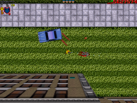 Killing more of Tallon's guards at the back of the mansion.