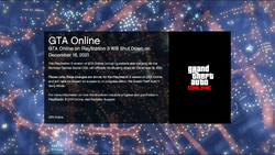 Reminder: GTA Online shuts down on December 16 for the PS3 and Xbox 360