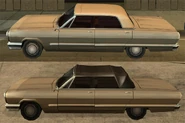 Savanna-GTASA-side.jpg (180 KB) Side view of two Savannas modified at Loco Low Co. to feature two forms of tops: "Hard Top" (above) and "Soft Top" (below).