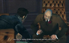 Salvatore comes to the conclusion that the boat that Curly Bob led Claude to is the place where the Cartel are making SPANK.