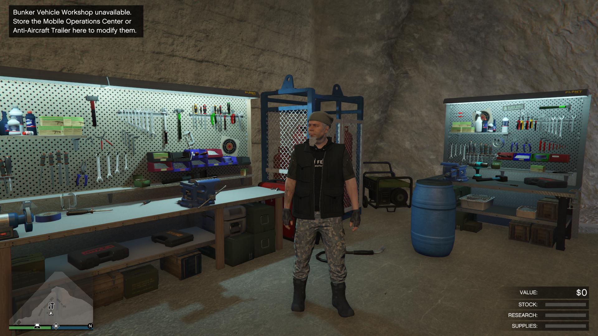 does your bunker research offline gta 5