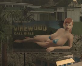 Vinewood Call Girls poster in Rodeo, Los Santos.