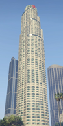 General view of the skyscraper.