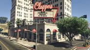 Clappers as seen from Vinewood Boulevard.