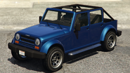 A Mesa without rear bed cap. (Rear quarter view)